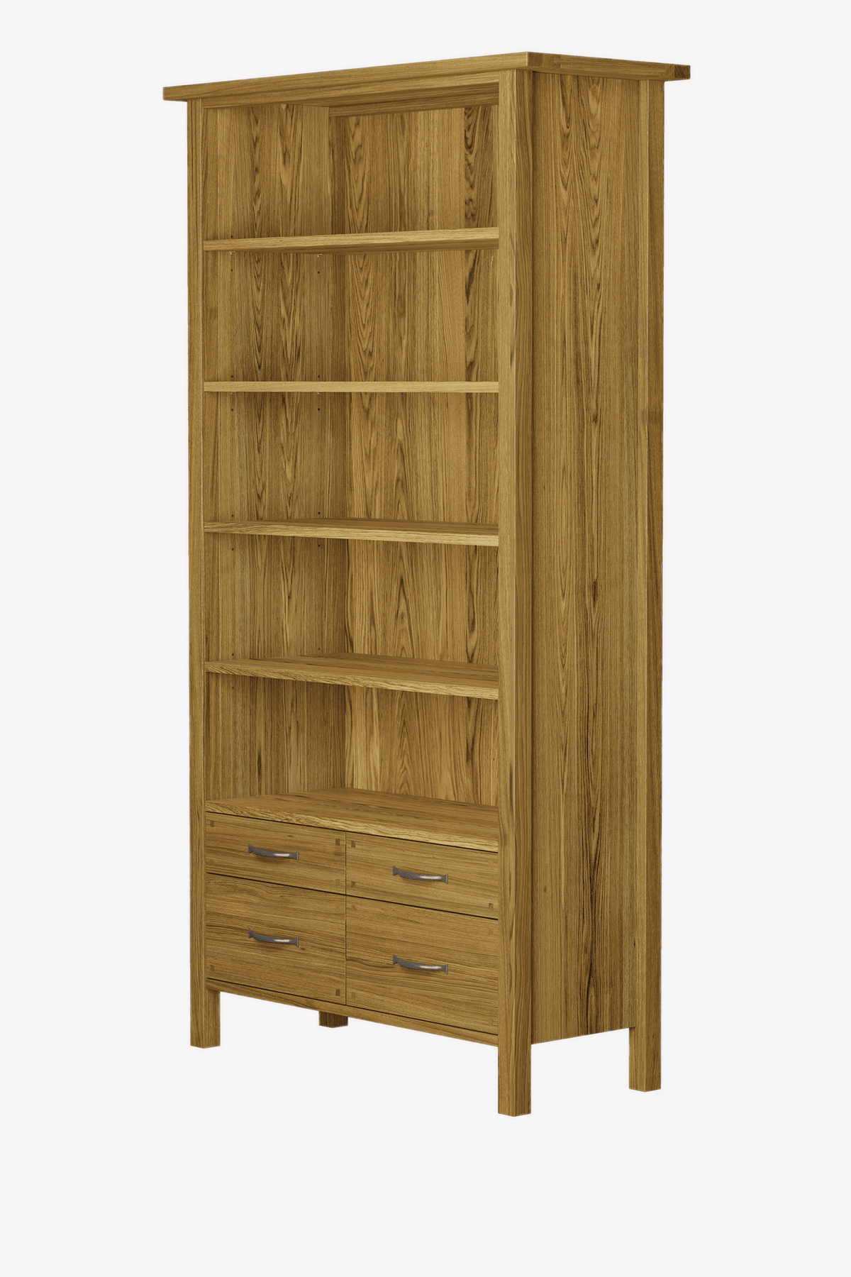 Milton 4 Drawer Single Bookcase