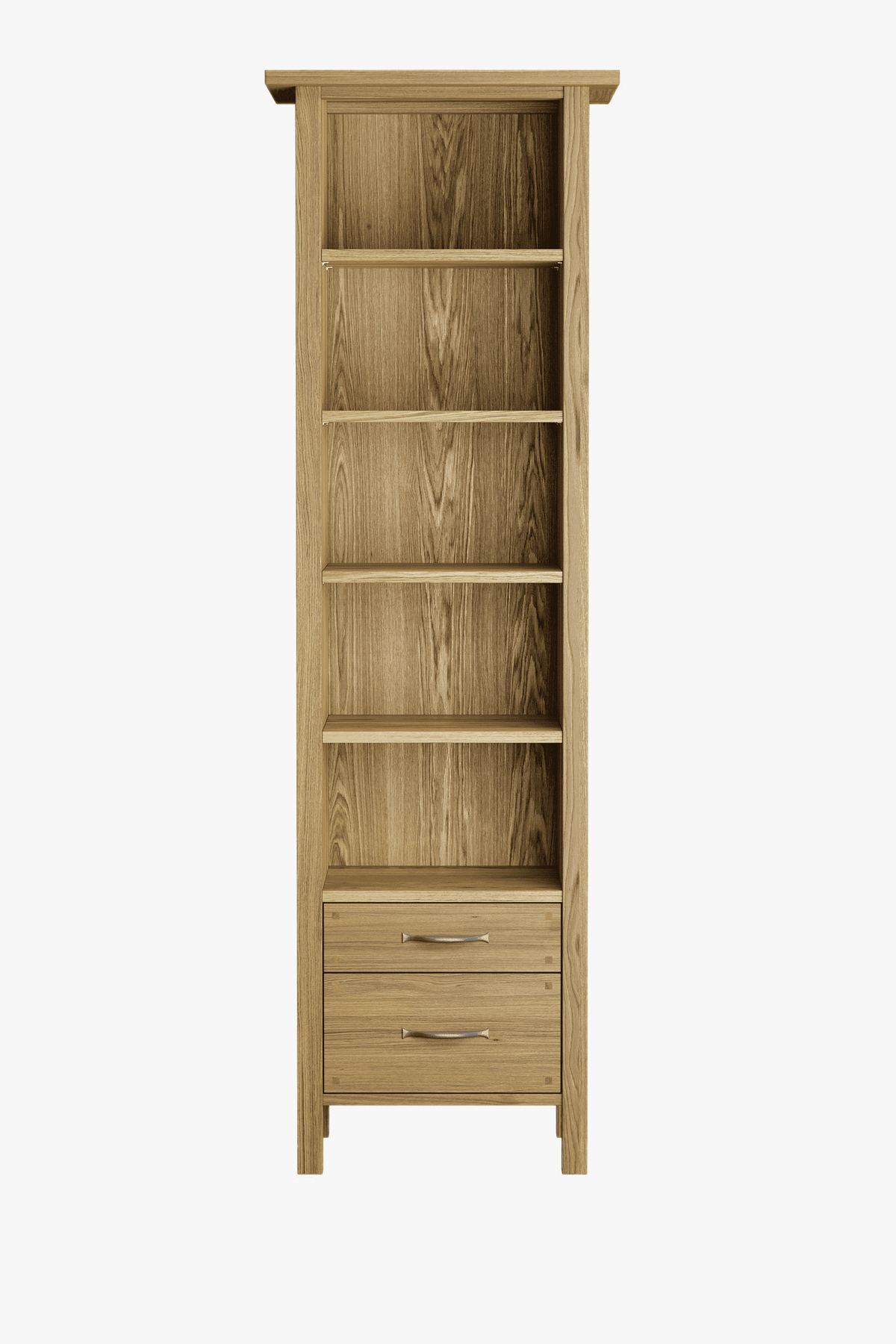 Milton 2 Drawer Single Bookcase
