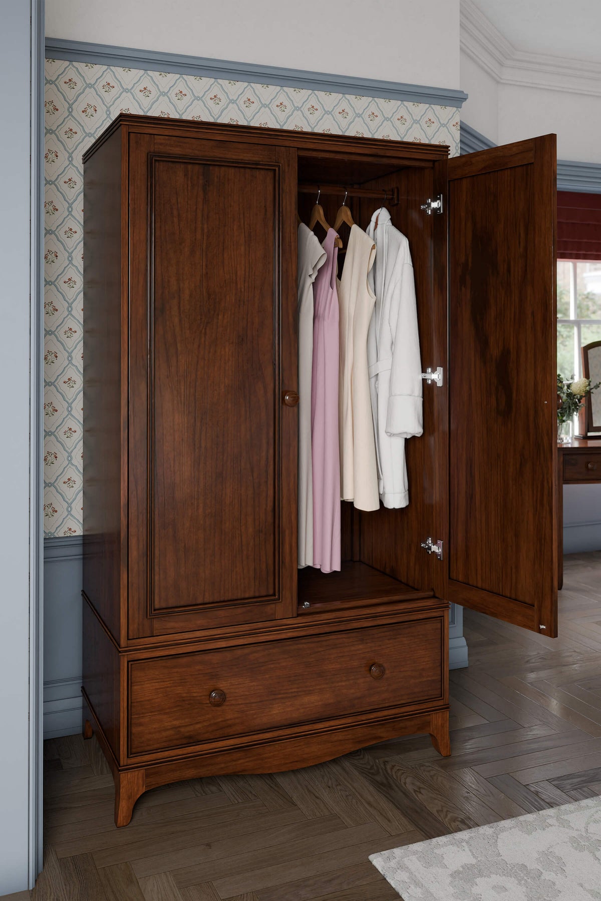 Broughton 2 Door 1 Drawer Wardrobe