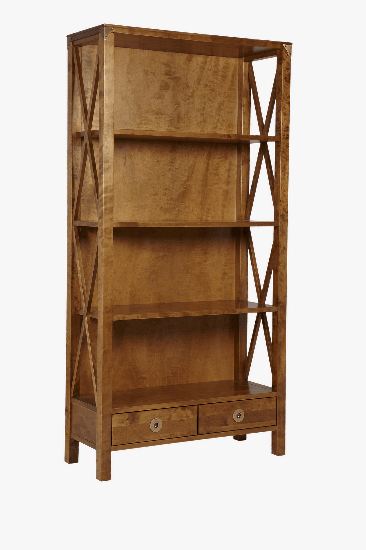 Balmoral 2 Drawer Single Bookcase