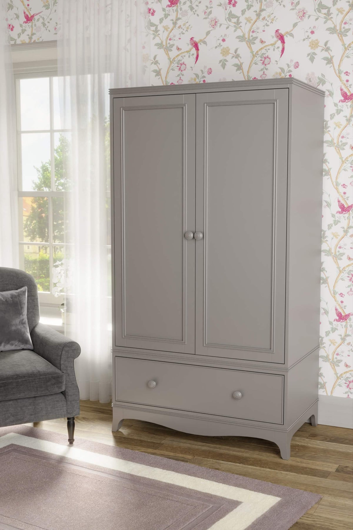 Broughton 2 Door 1 Drawer Wardrobe