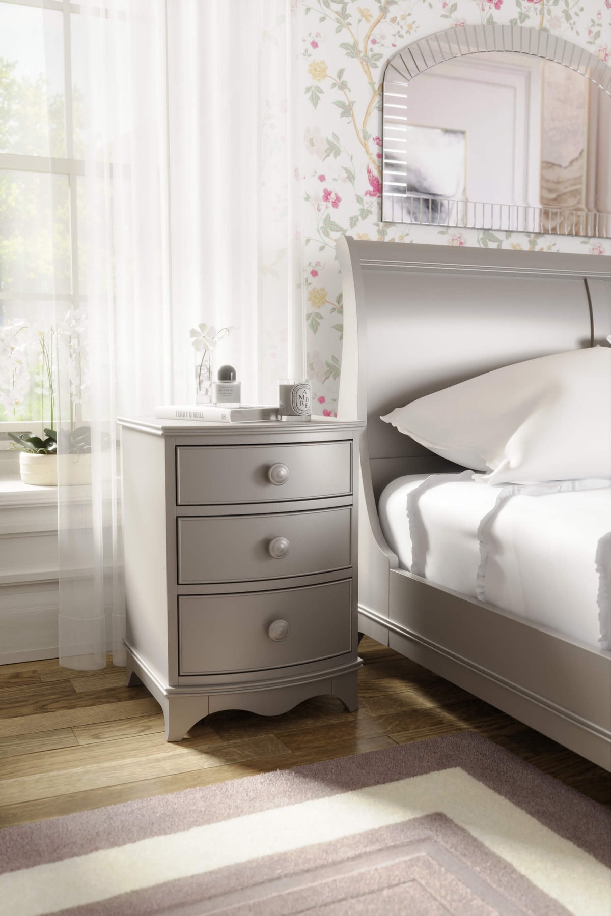 Broughton 3 Drawer Bedside Table