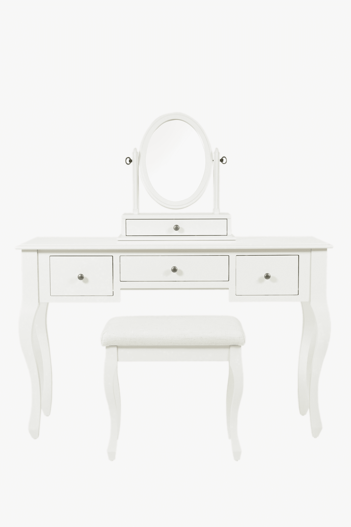 Rosalind 3 Drawer Dressing Table, Stool & Mirror Set