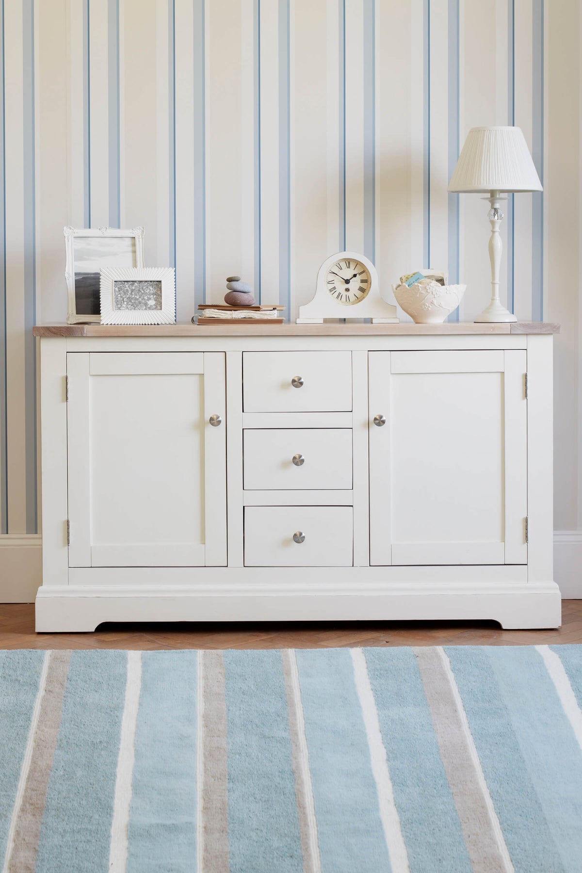 Dorset White 2 Door 3 Drawer Sideboard
