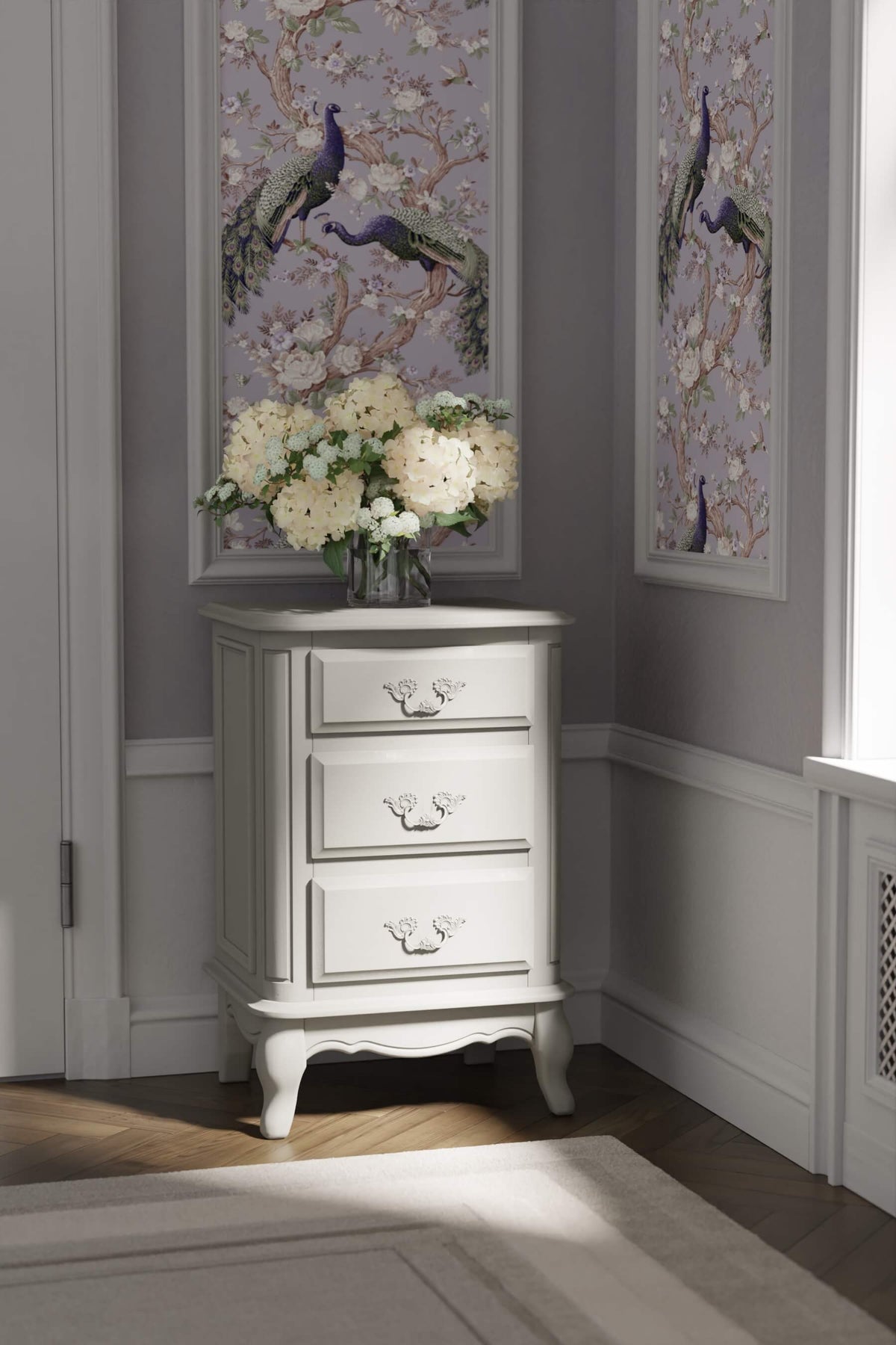 Provencale 3 Drawer Side Table