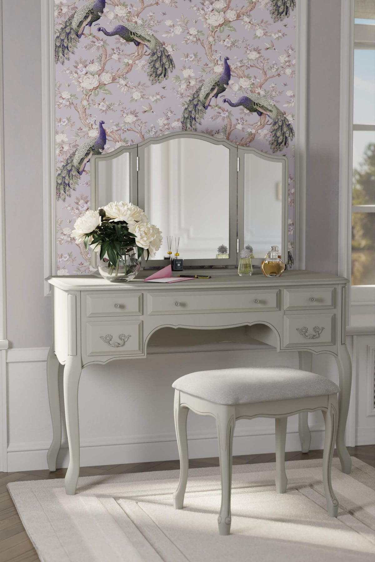 Provencale Dressing Table & Stool Set