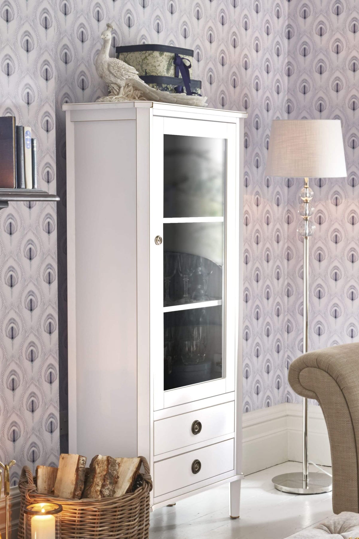 Henshaw 1 Door 2 Drawer Display Cabinet