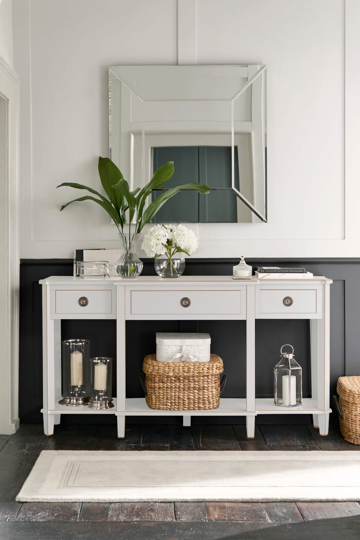 Henshaw 3 Drawer Triple Console Table