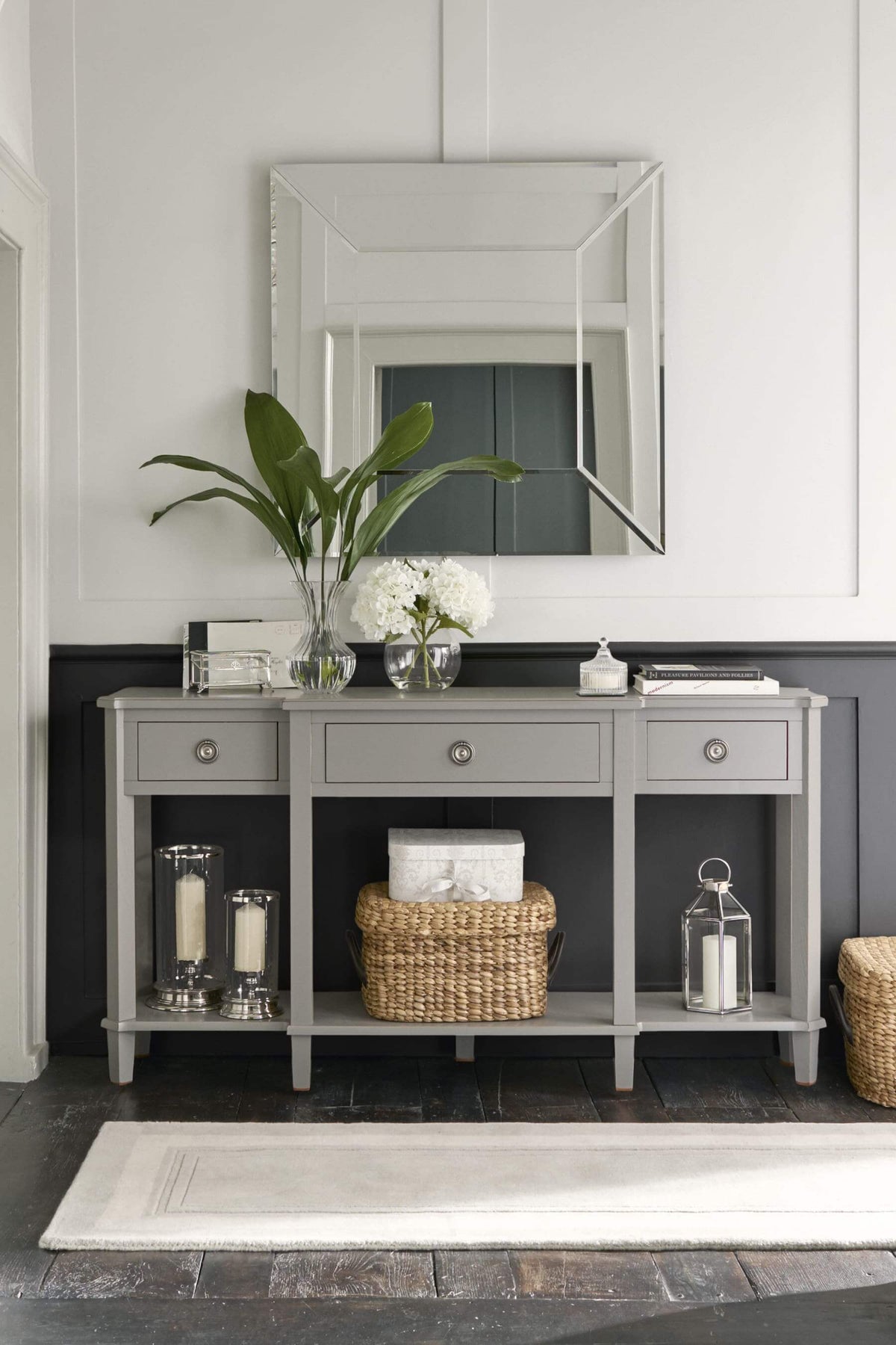 Henshaw 3 Drawer Triple Console Table