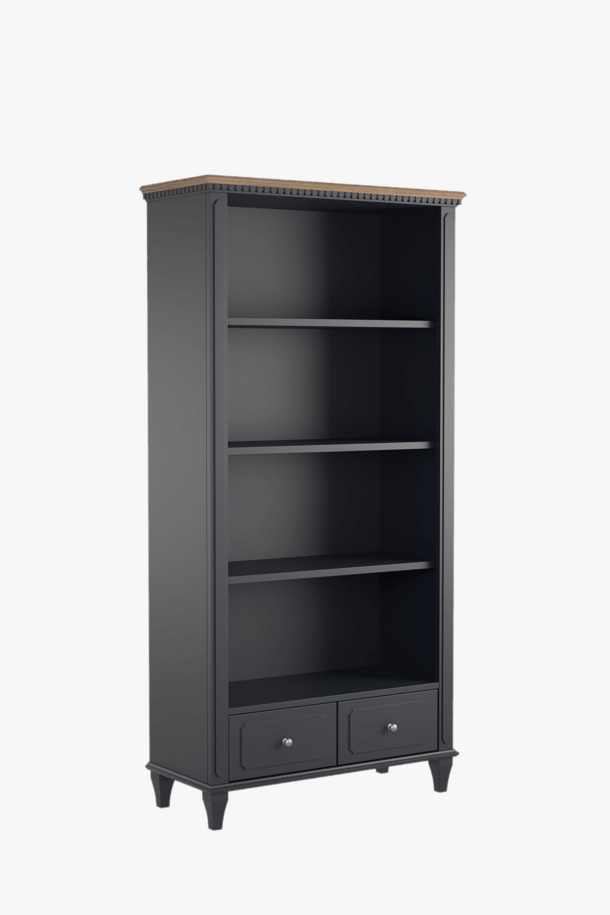 Hanover 2 Drawer Single Bookcase