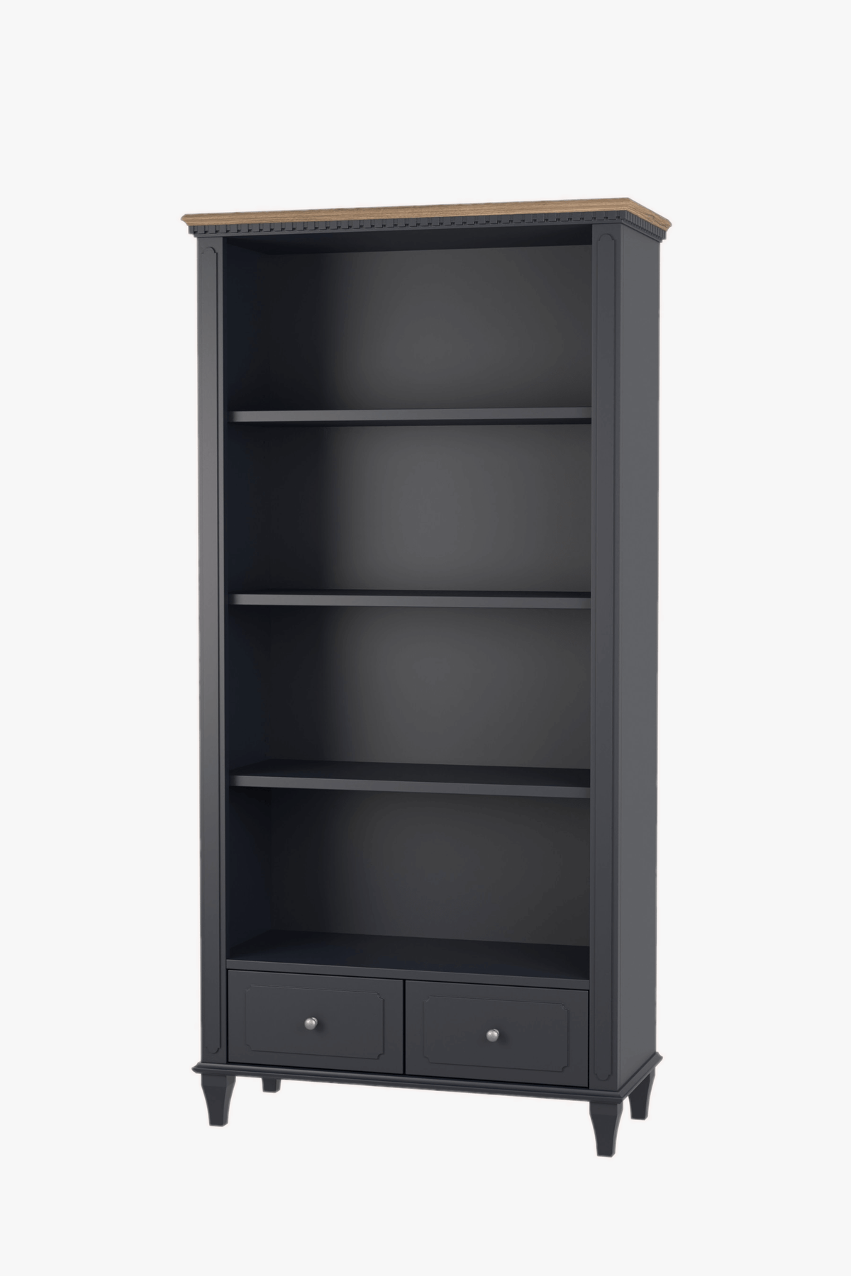 Hanover 2 Drawer Single Bookcase
