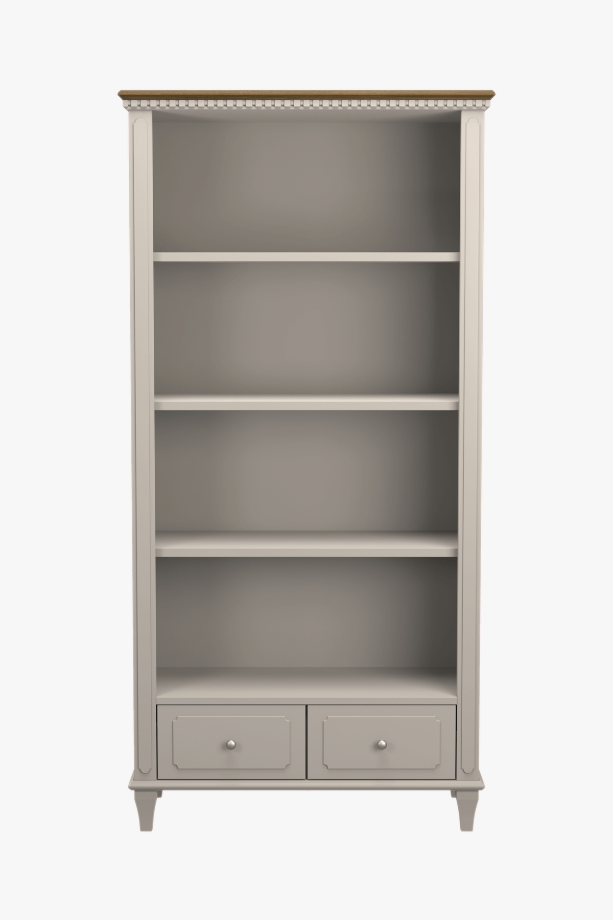Hanover 2 Drawer Single Bookcase