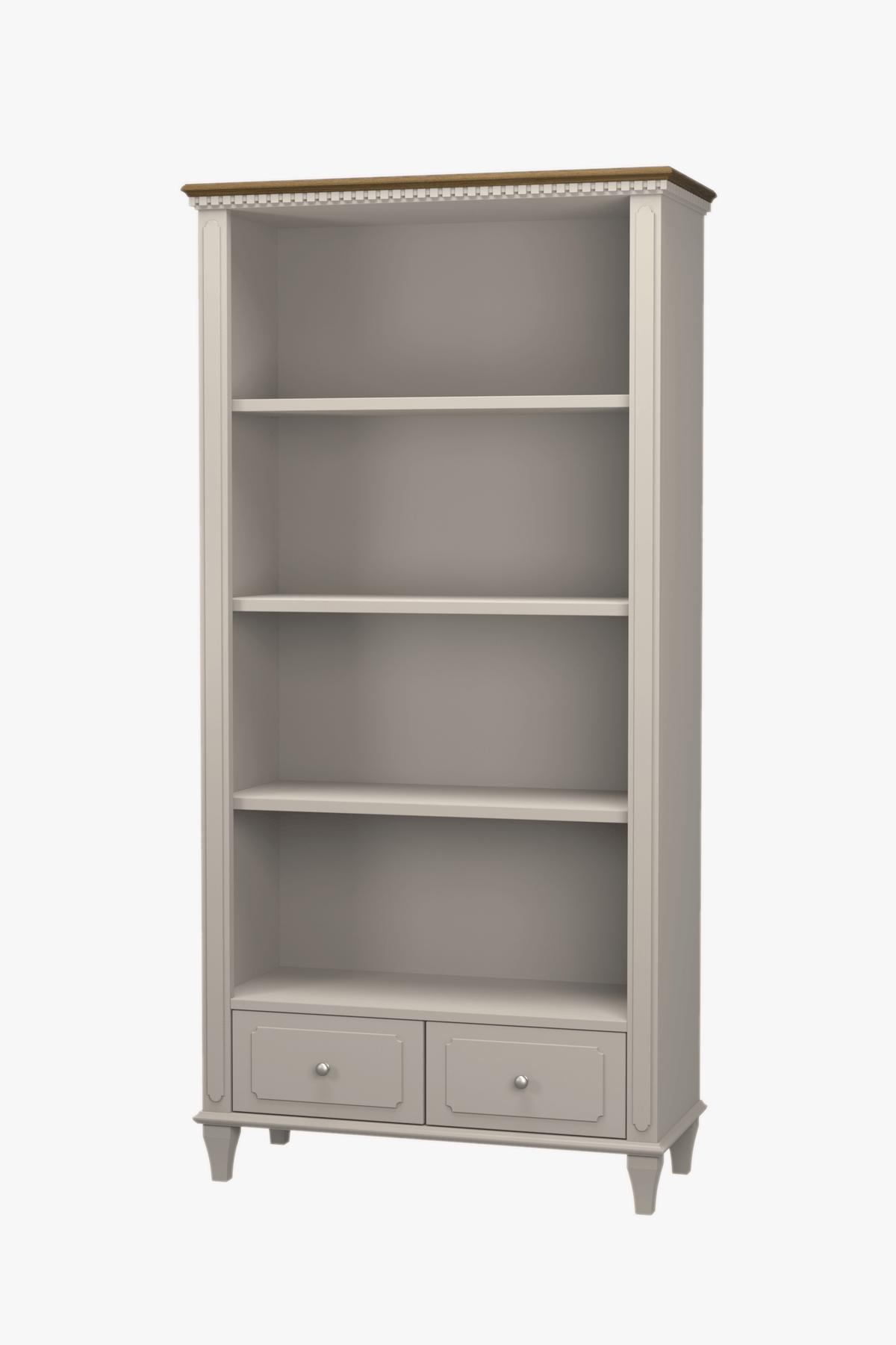 Hanover 2 Drawer Single Bookcase