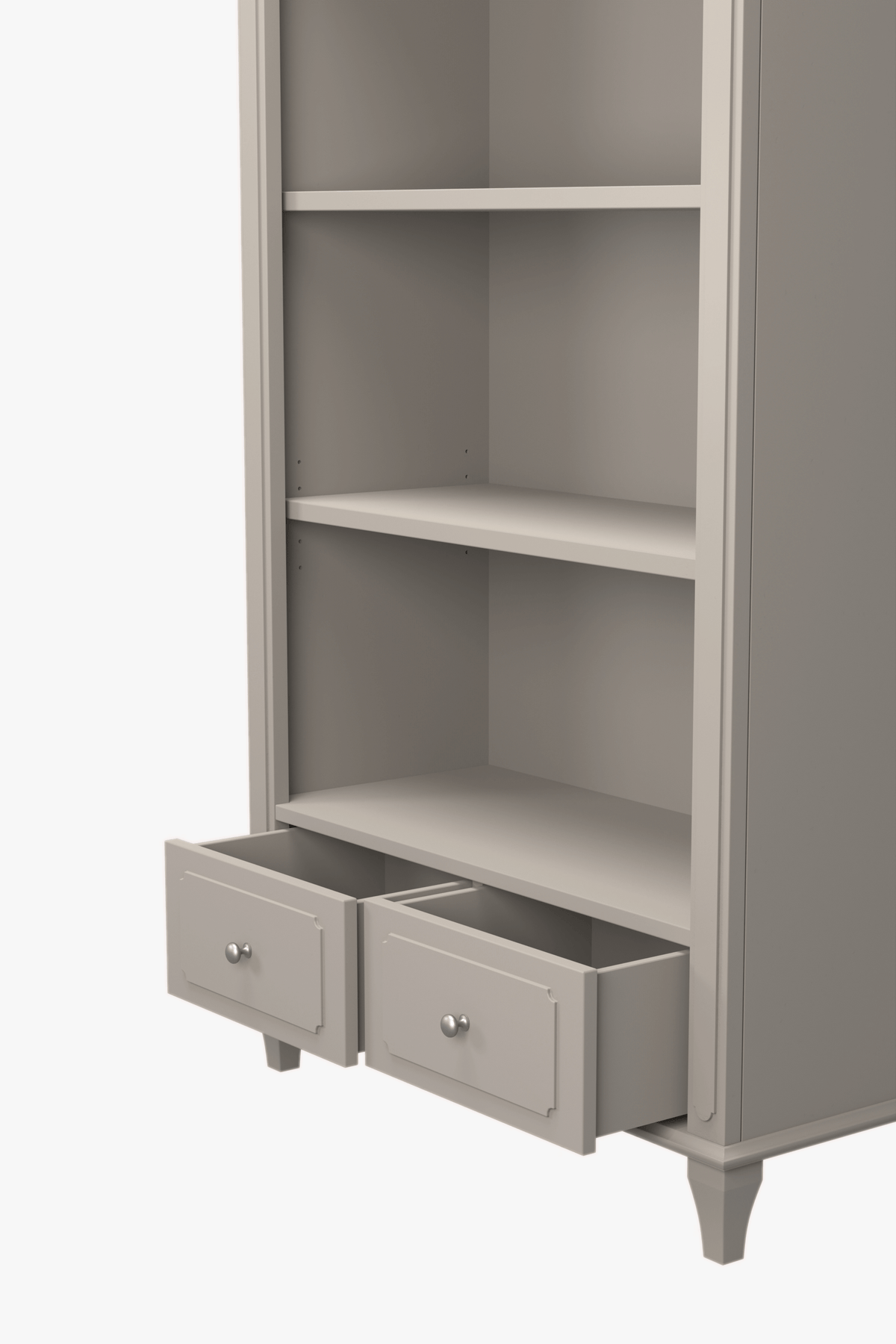 Hanover 2 Drawer Single Bookcase