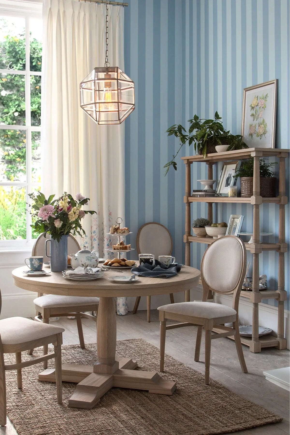 Wellington Pair of Upholstered Dining Chairs