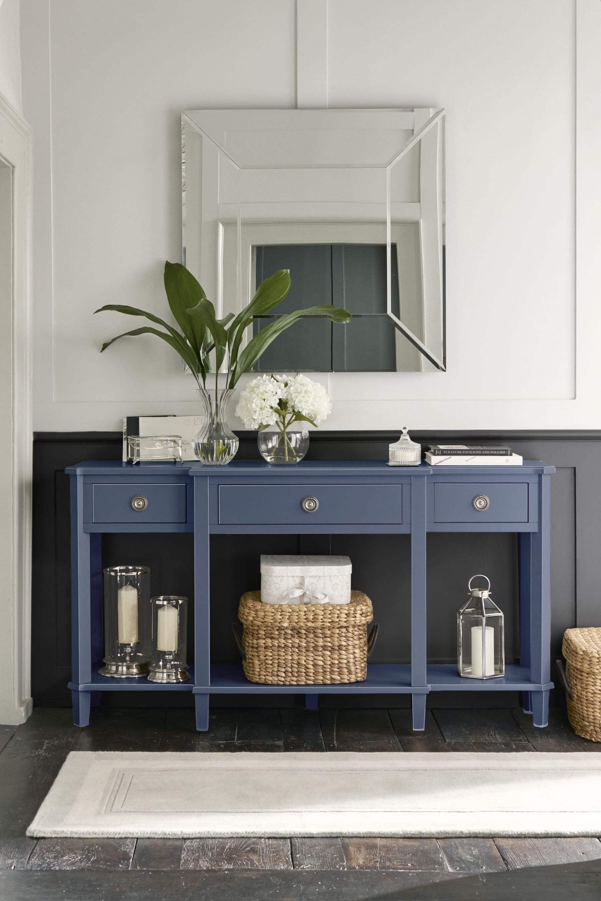 Henshaw 3 Drawer Triple Console Table