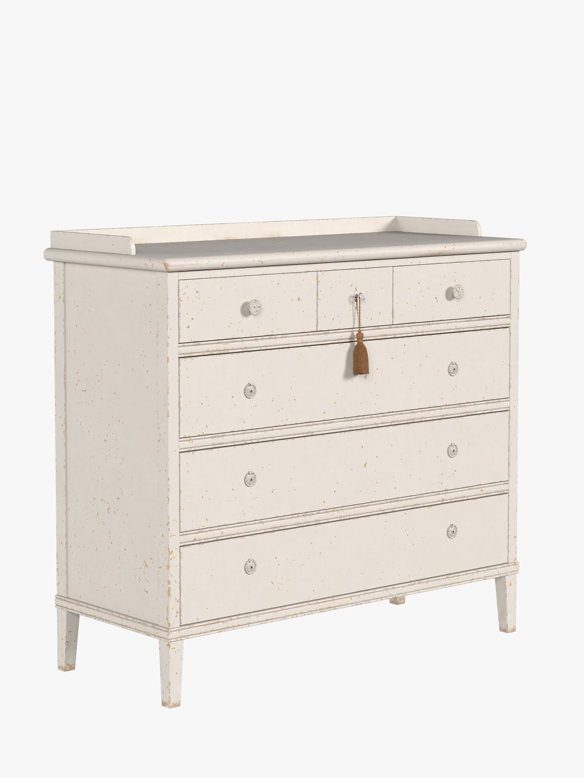 Antique White Annaside 3+3 Drawer Chest