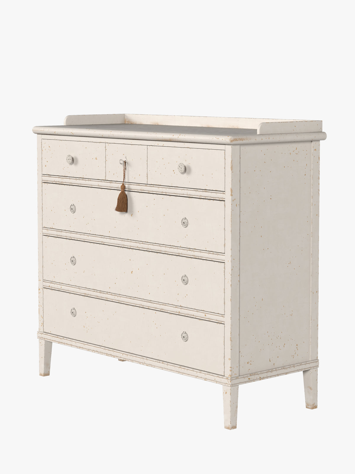 Antique White Annaside 3+3 Drawer Chest