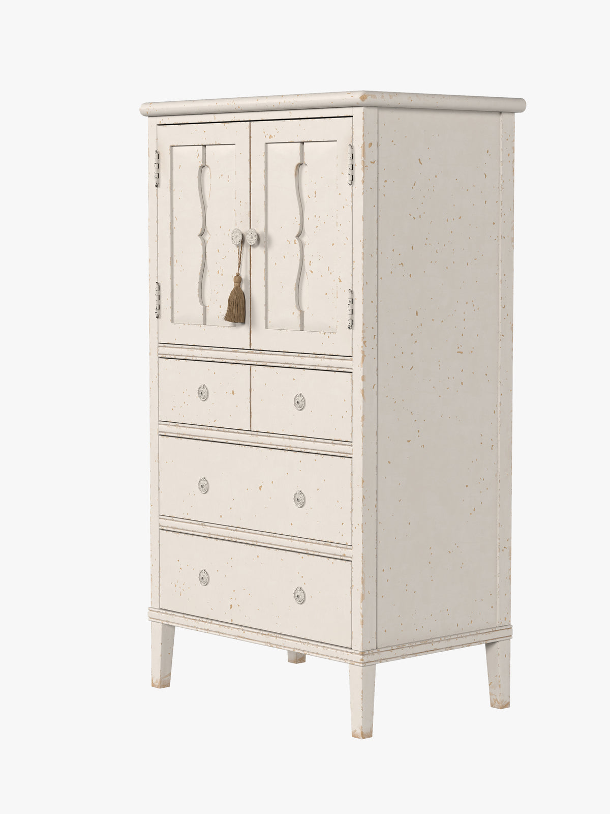 Antique White Annaside 2 Door 4 Drawer Chest