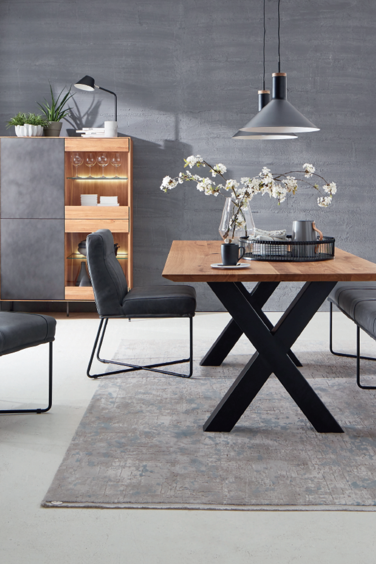 Fargo Dining Table with H Legs