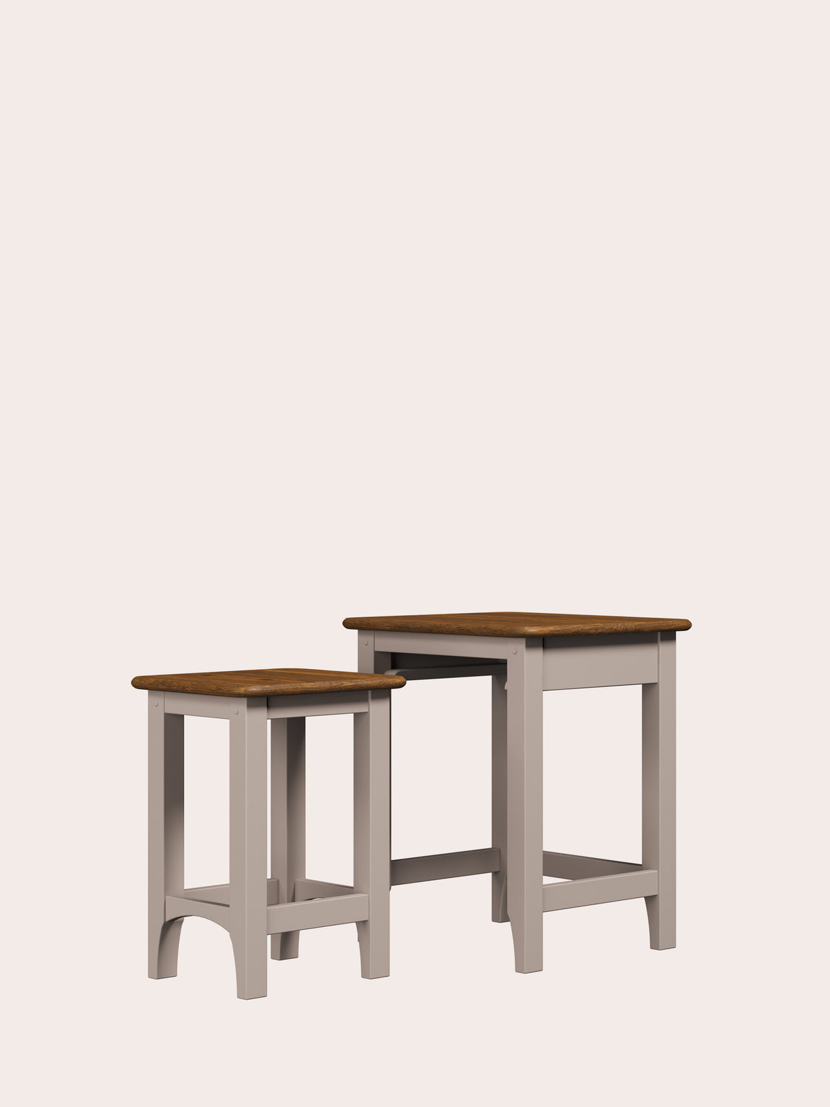 Soft Truffle Dark Chestnut Hapton Nest Of 2 Tables