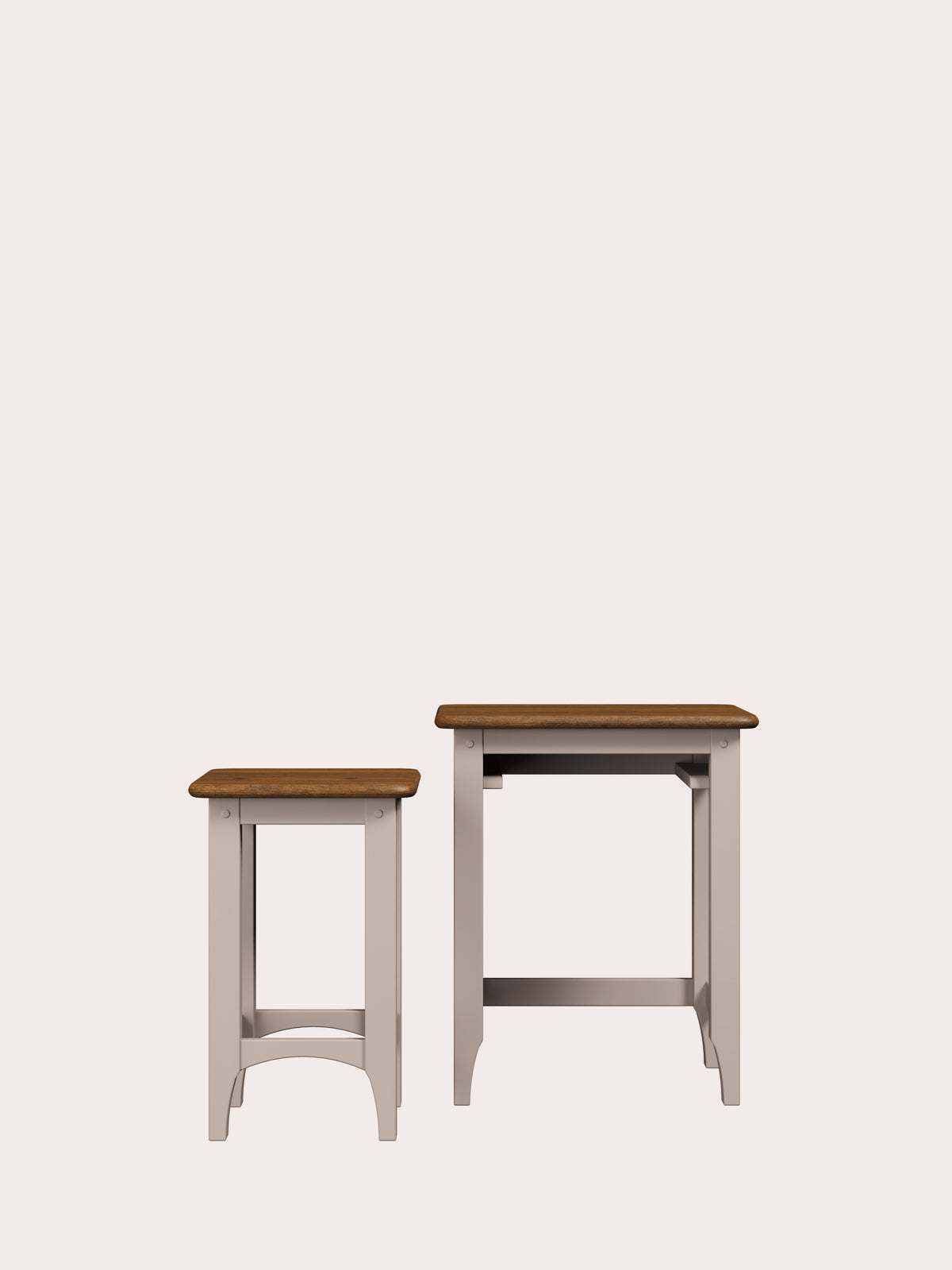 Soft Truffle Dark Chestnut Hapton Nest Of 2 Tables