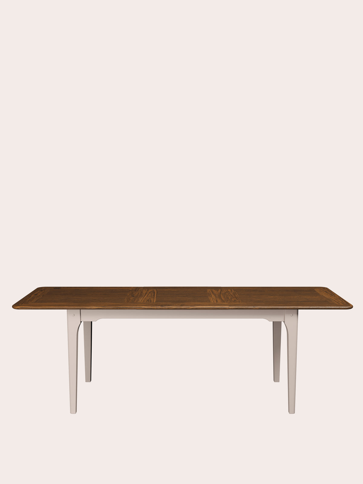 Soft Truffle Dark Chestnut Hapton 6-8 Seater Extending Dining Table