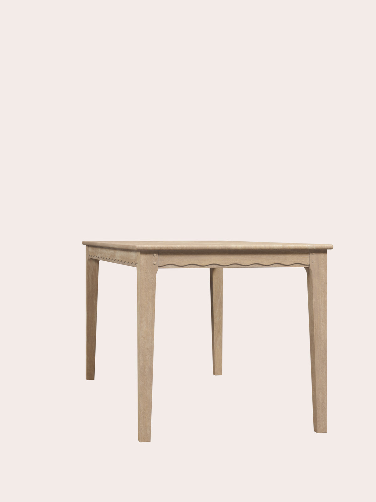 Washed Oak Calford 4-6 Seater Fixed Dining Table