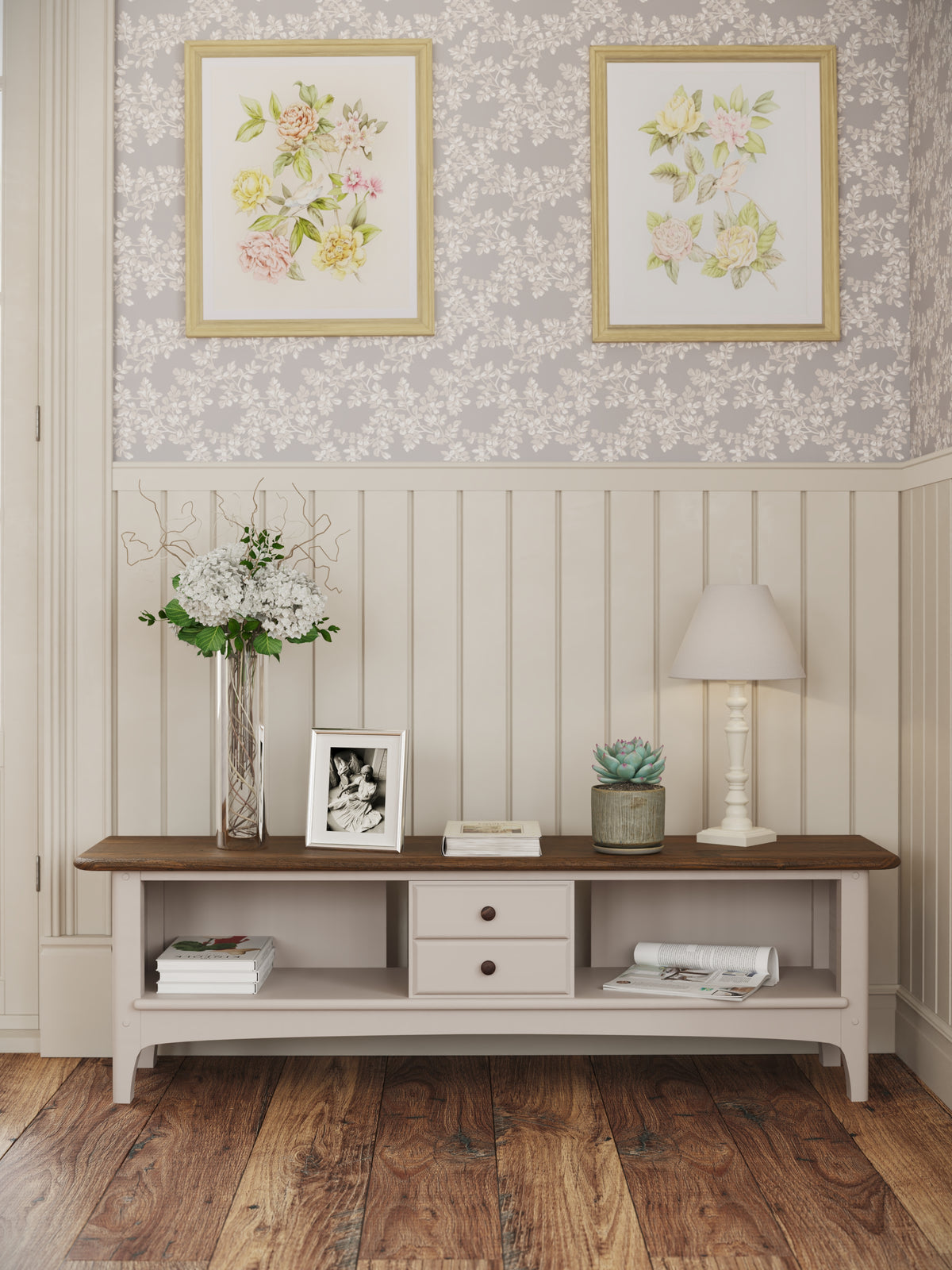 Soft Truffle Dark Chestnut Hapton TV Up to 65 inch Unit