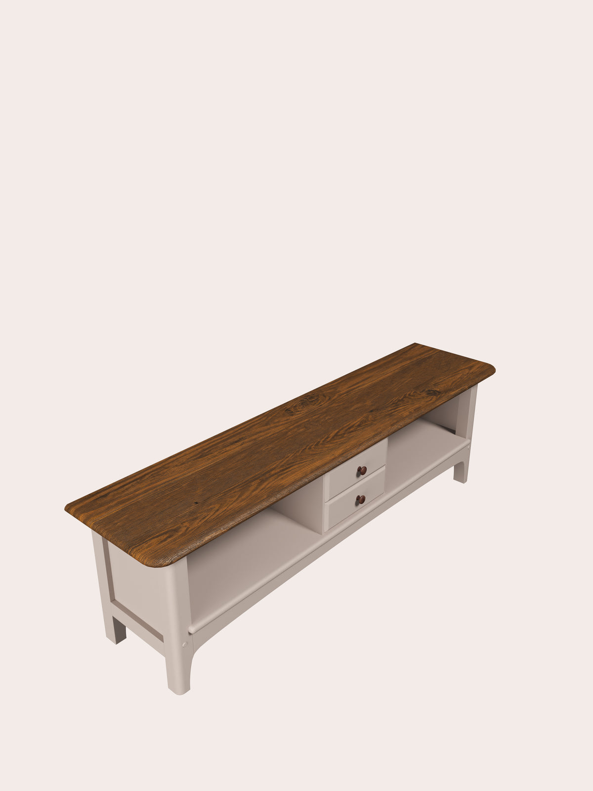 Soft Truffle Dark Chestnut Hapton TV Up to 65 inch Unit