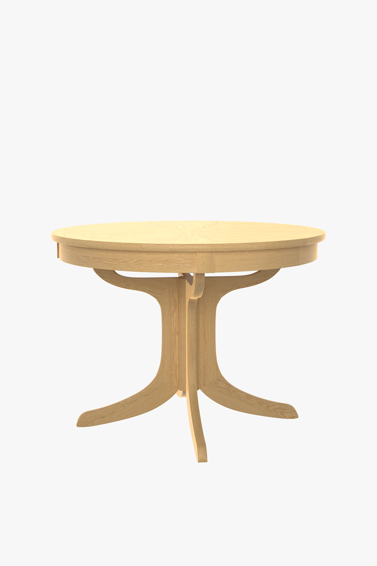 Shadows Round Sunburst Pedestal Dining Table
