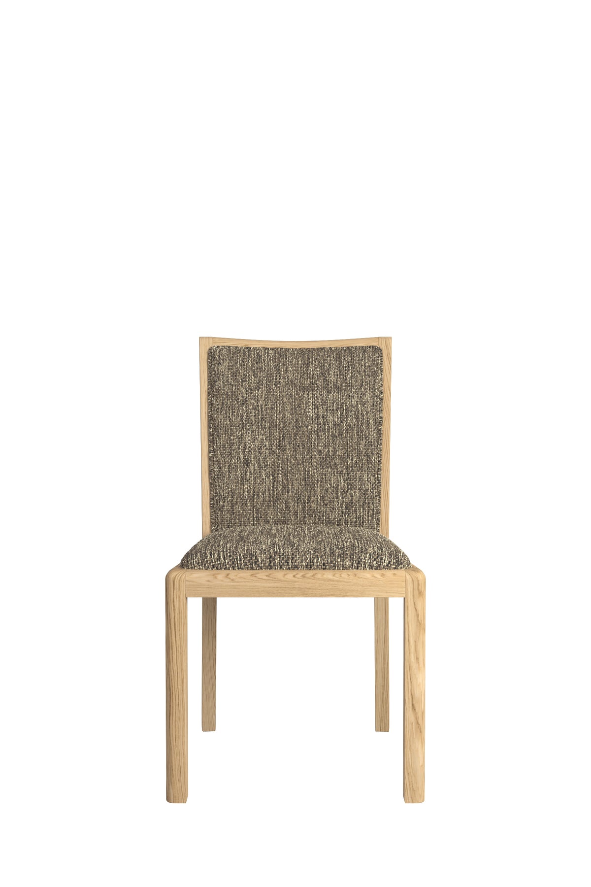 Stockholm Low Back Chair in Grey Fabric