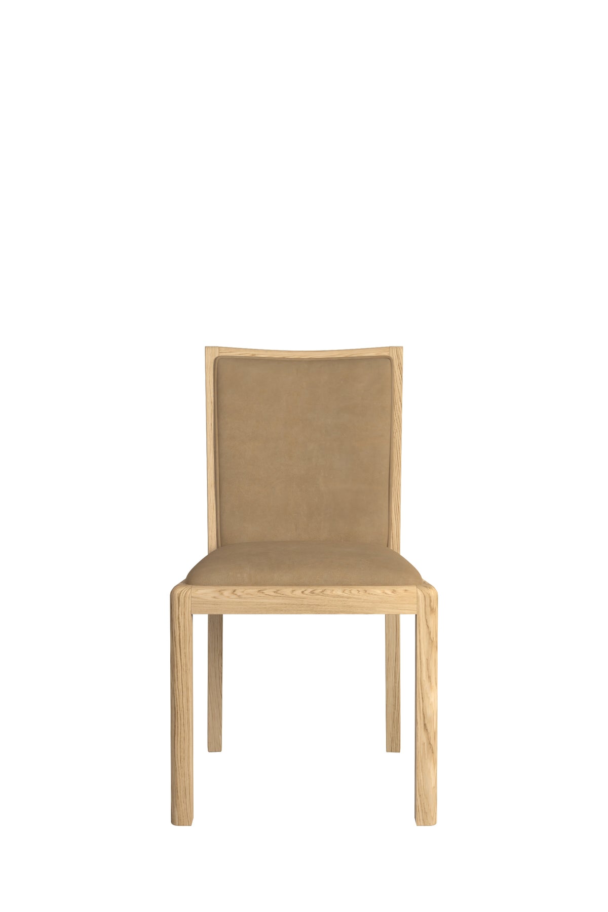 Stockholm Low Back Chair in Taupe Faux Leather