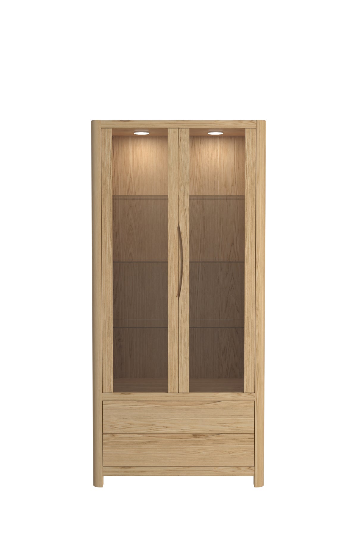 Stockholm 2 Door 2 Drawer Display Cabinet