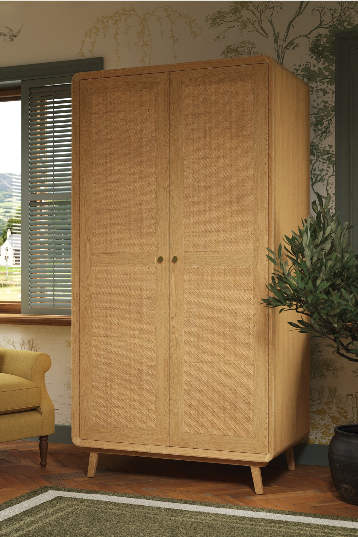 Natural Millen Double Wardrobe