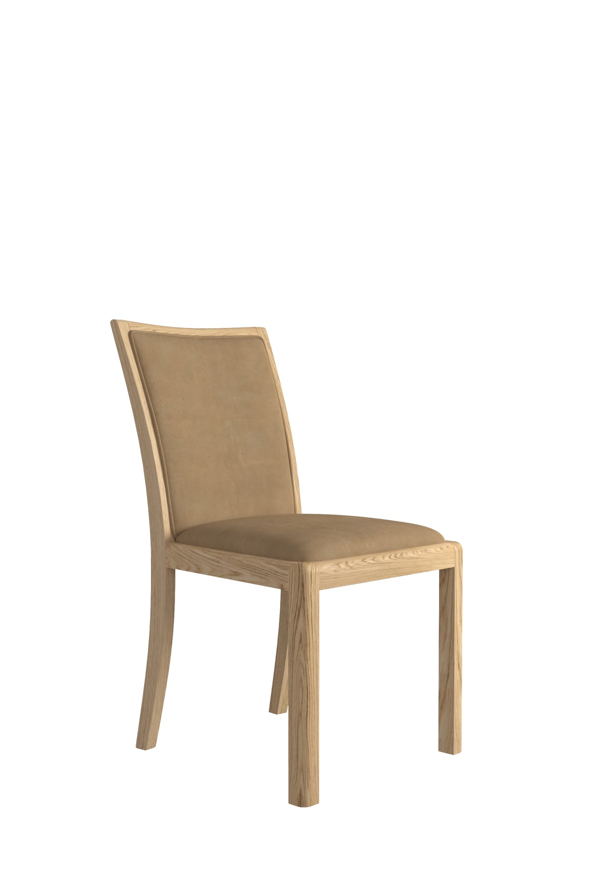 Stockholm Low Back Chair in Taupe Faux Leather