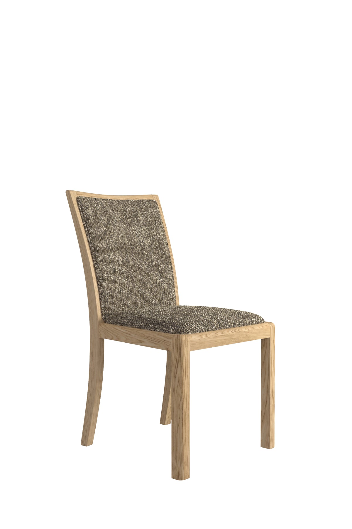 Stockholm Low Back Chair in Grey Fabric