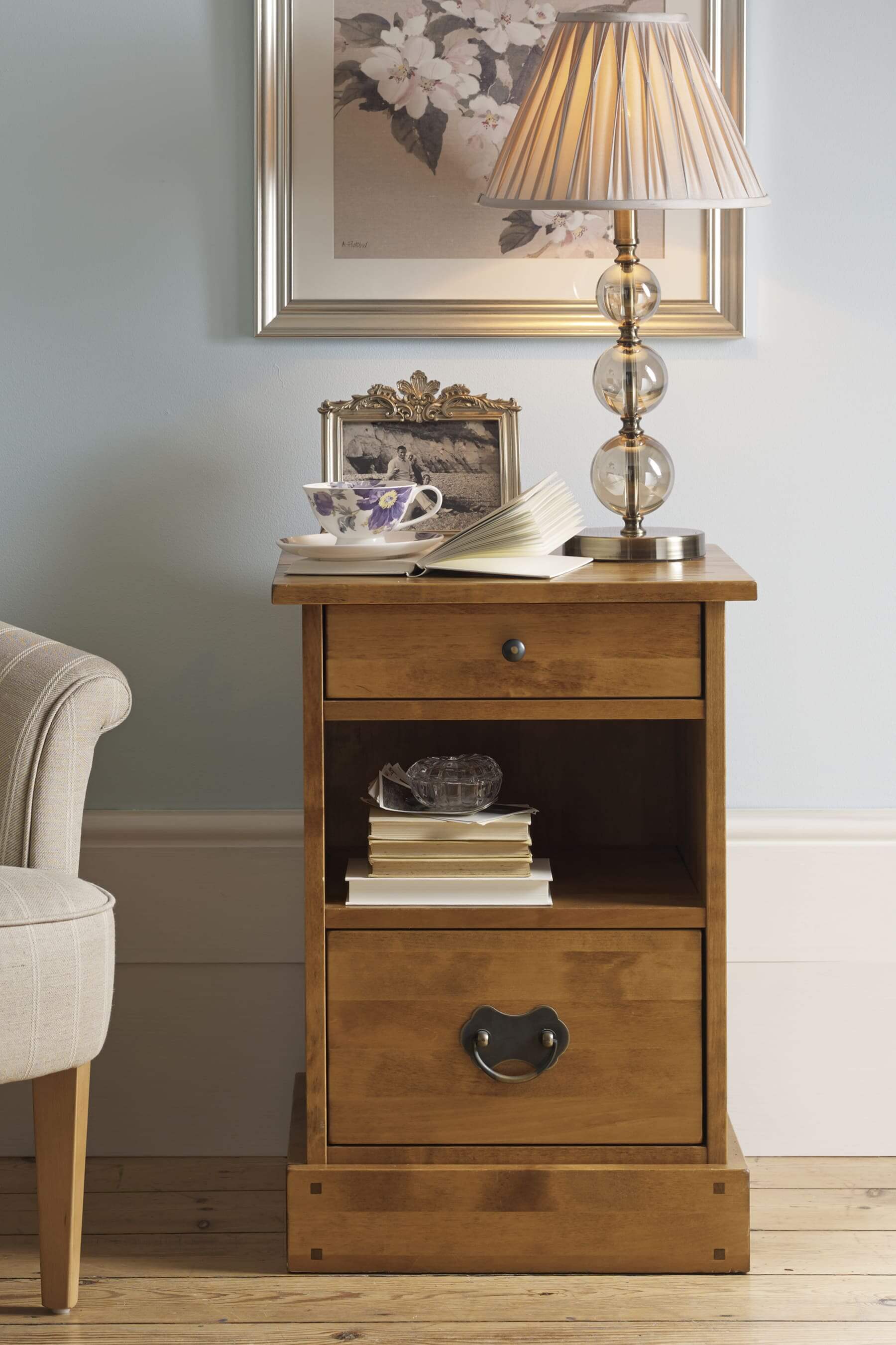 Garrat 2 Drawer Side Table