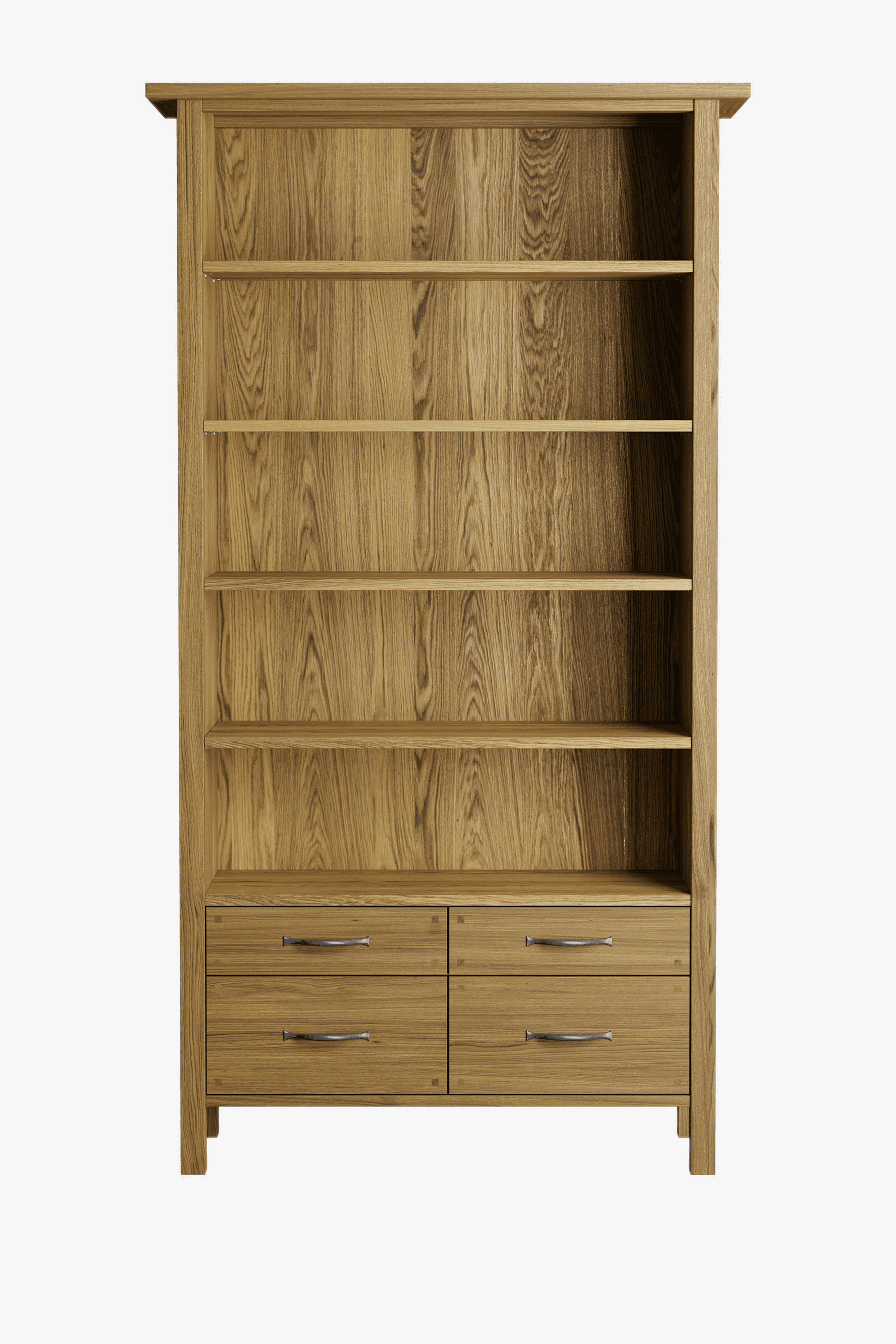 Milton 4 Drawer Single Bookcase