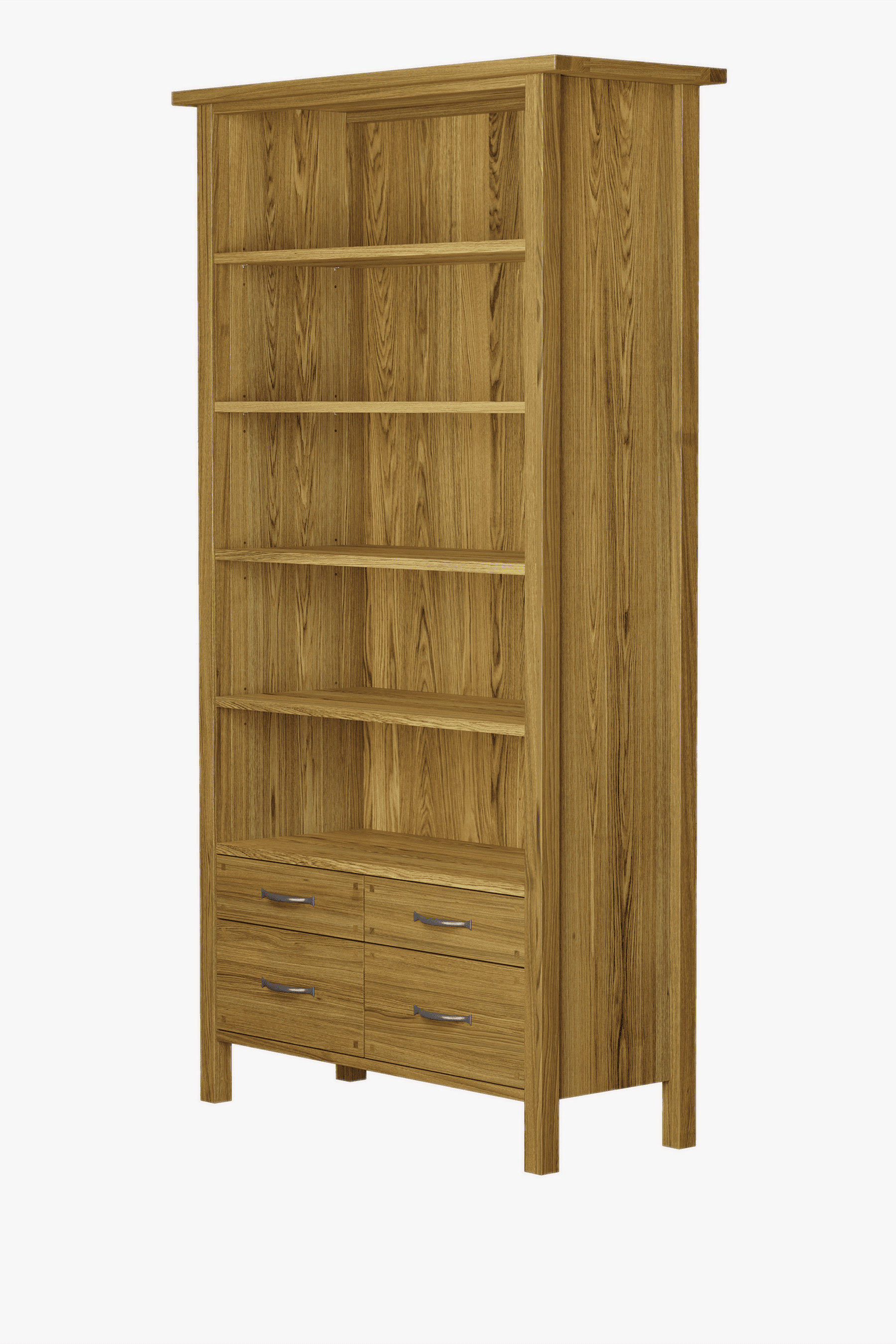 Milton 4 Drawer Single Bookcase