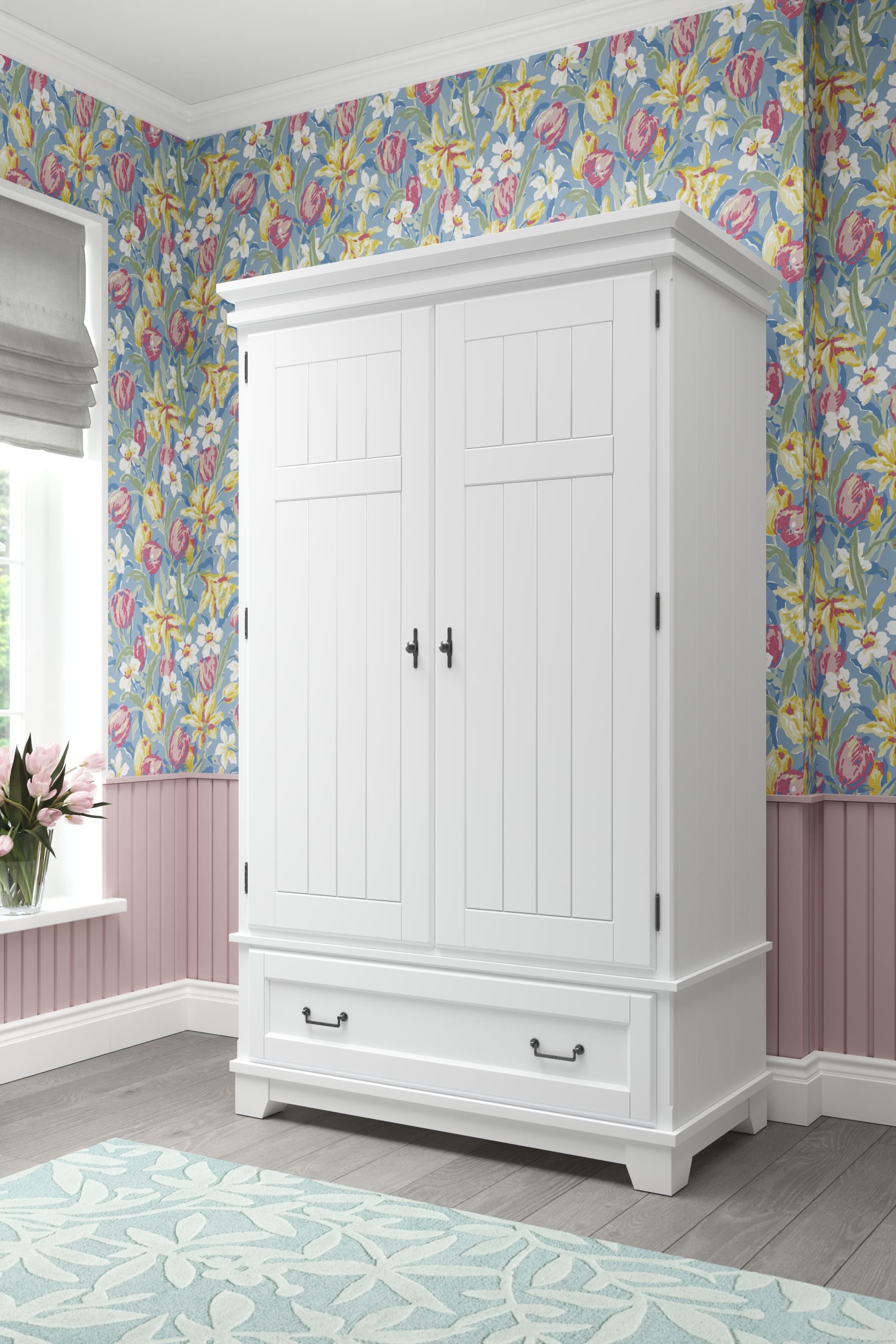 Devon 2 Door 1 Drawer Wardrobe