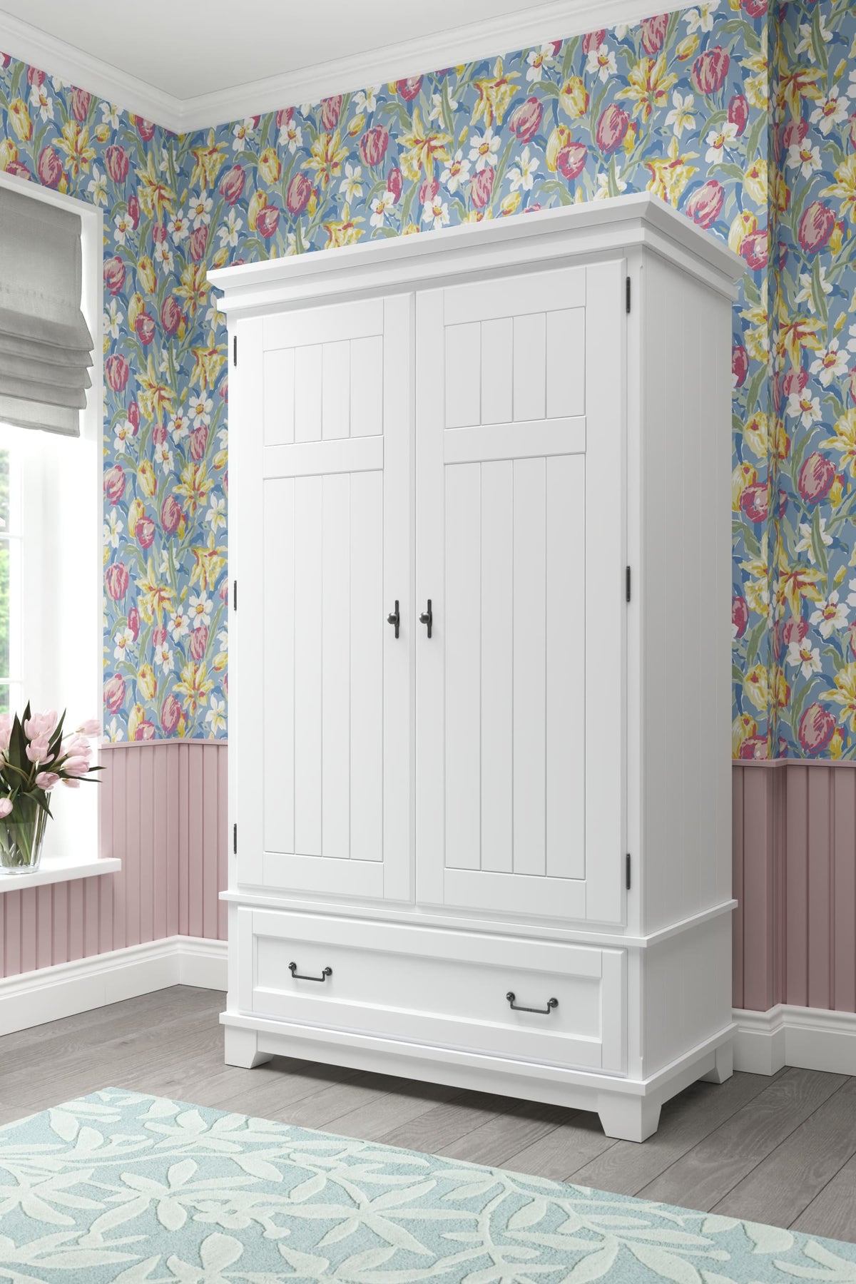 Devon 2 Door 1 Drawer Wardrobe