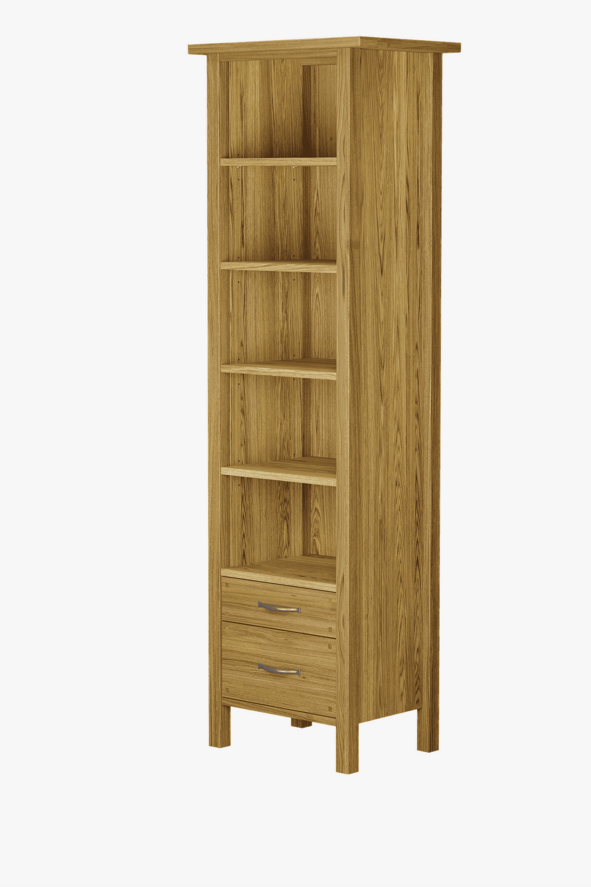 Milton 2 Drawer Single Bookcase