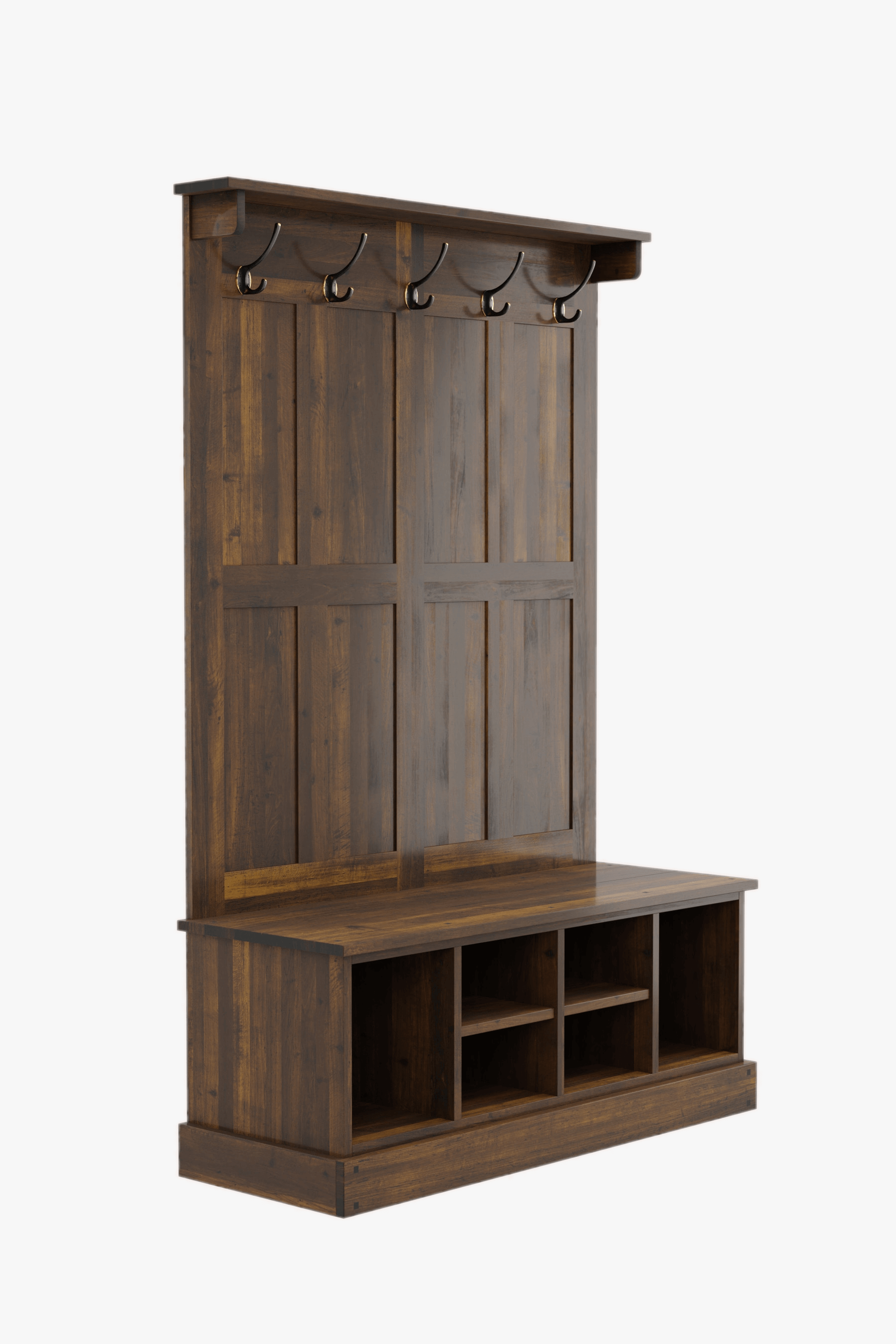 Garrat Tall Bench with a Coat Stand