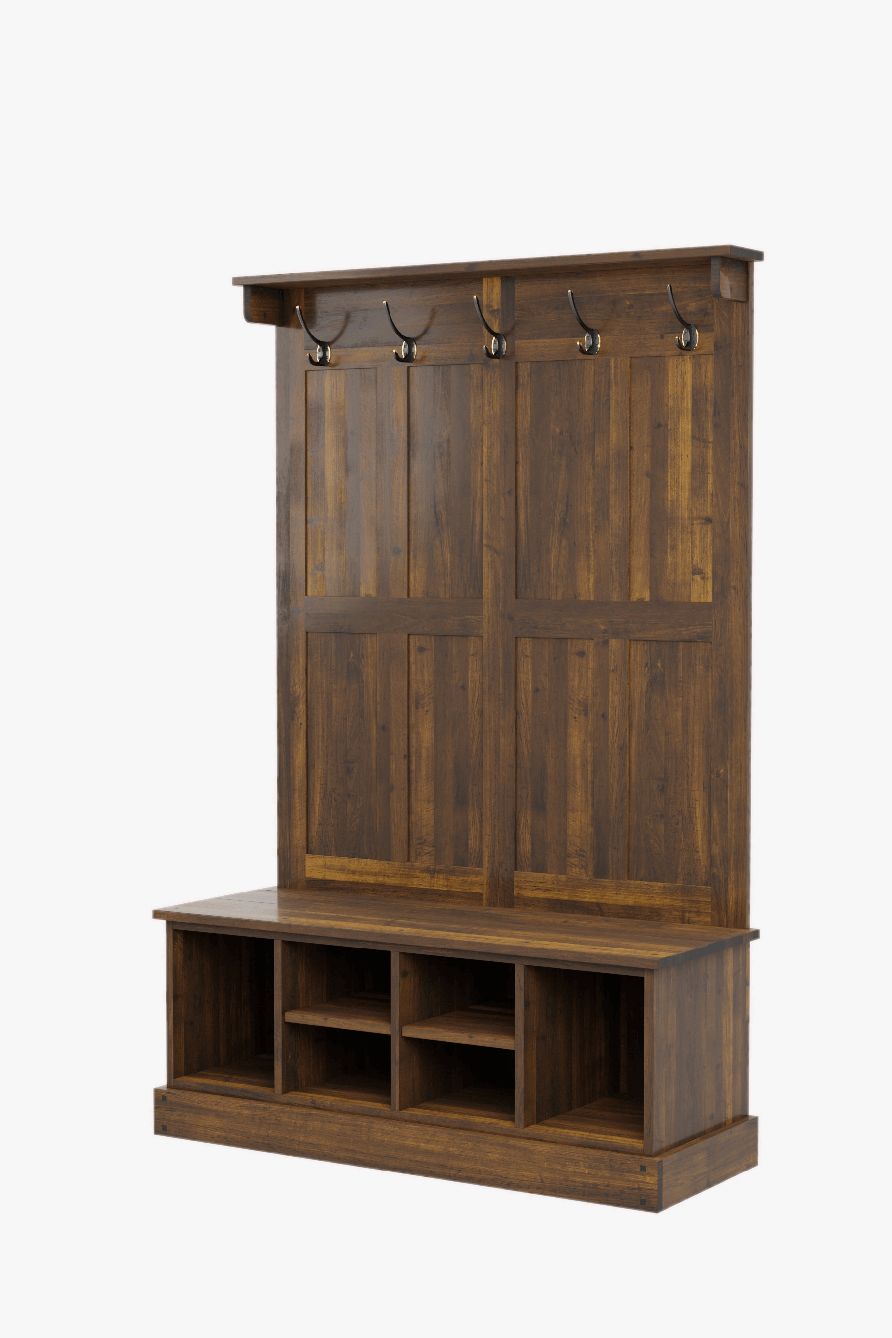 Garrat Tall Bench with a Coat Stand