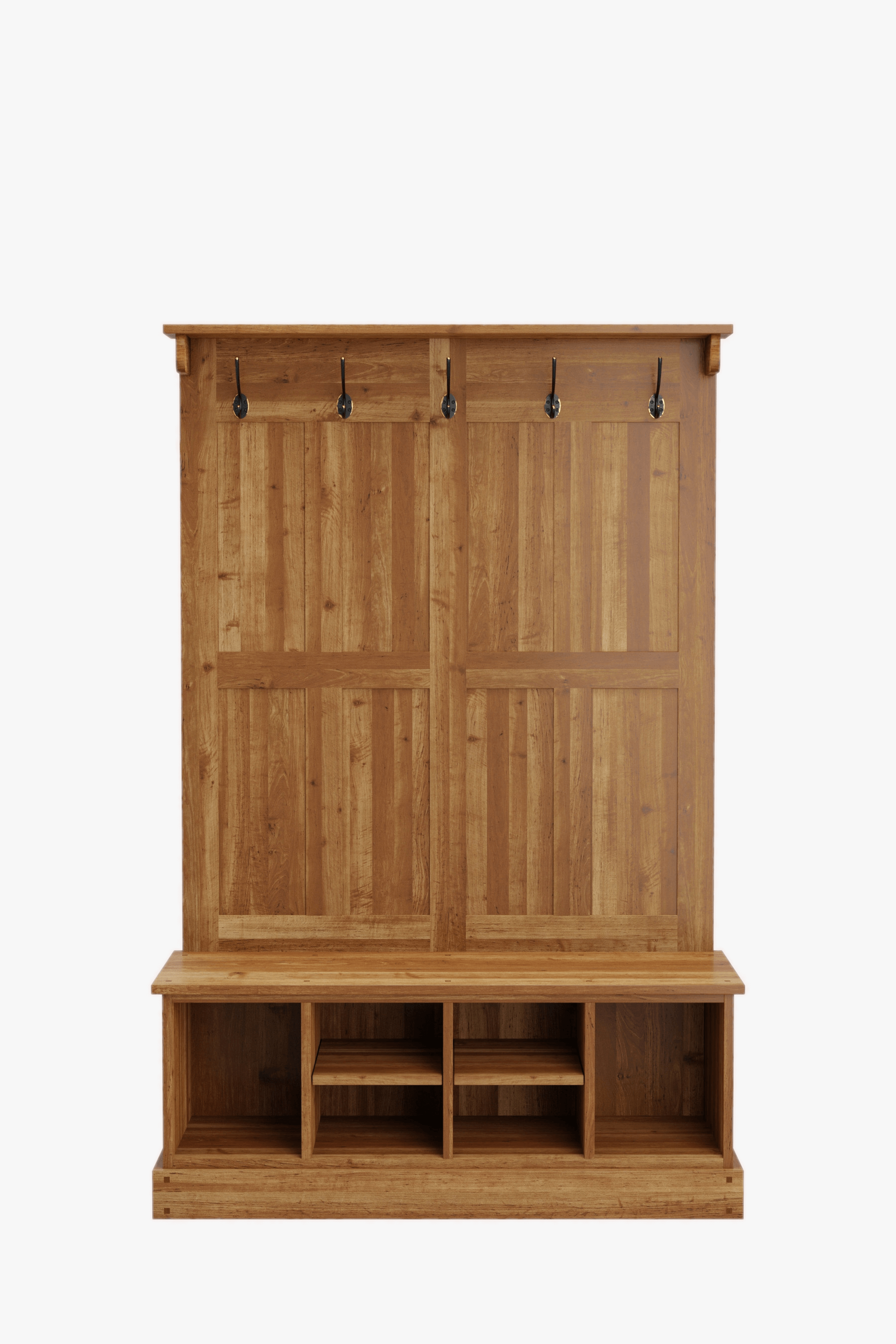 Garrat Tall Bench with a Coat Stand