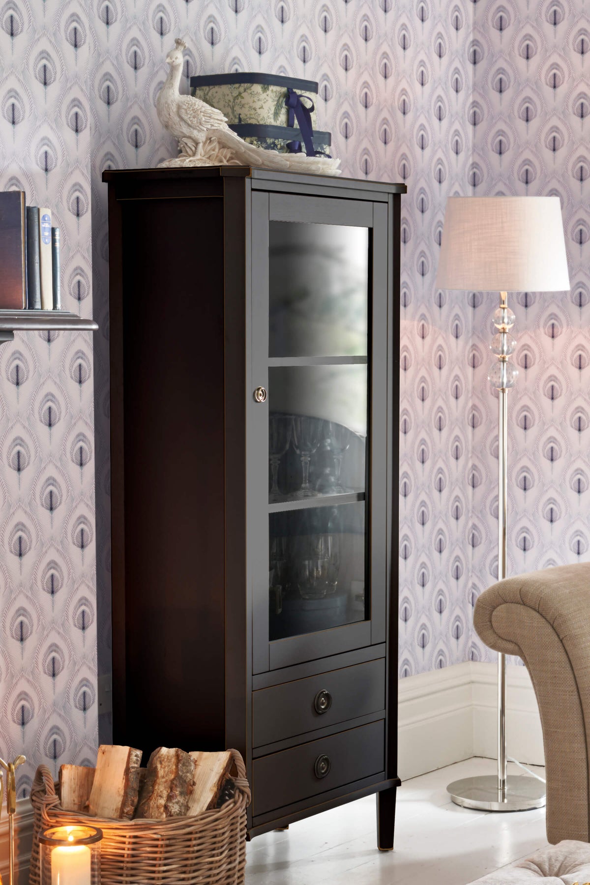 Henshaw 1 Door 2 Drawer Display Cabinet