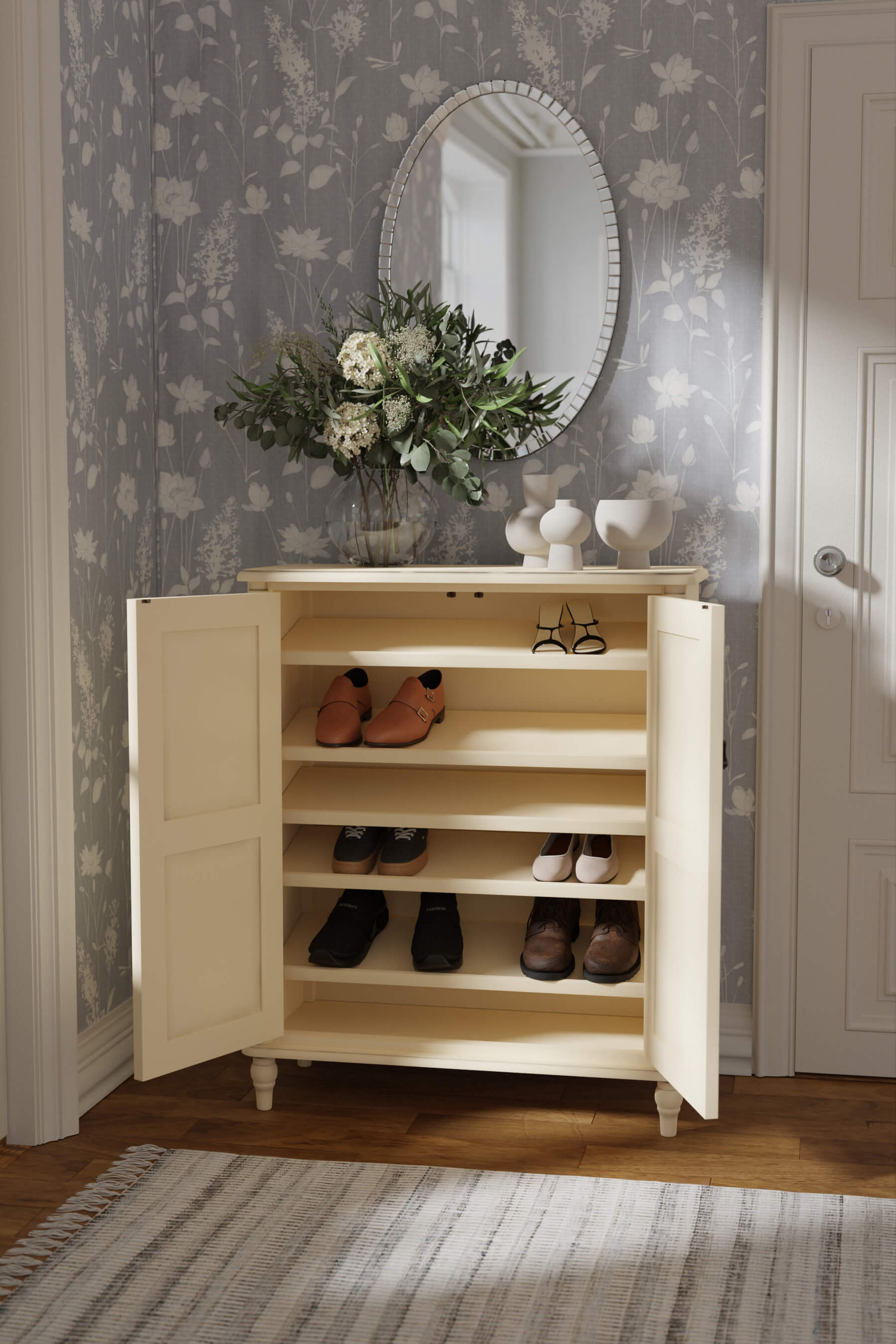 Clifton 2 Door Shoe Storage Unit