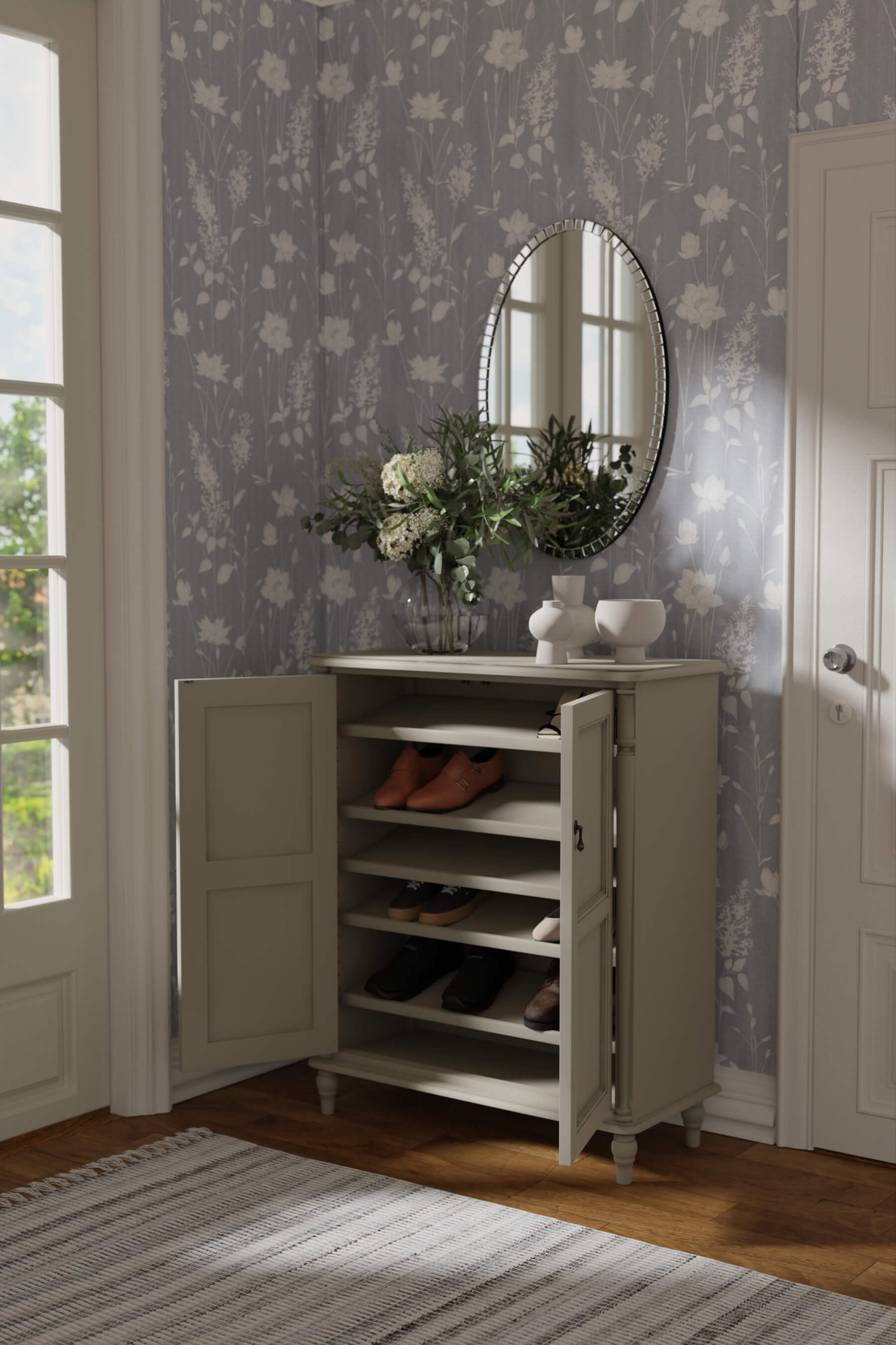 Clifton 2 Door Shoe Storage Unit