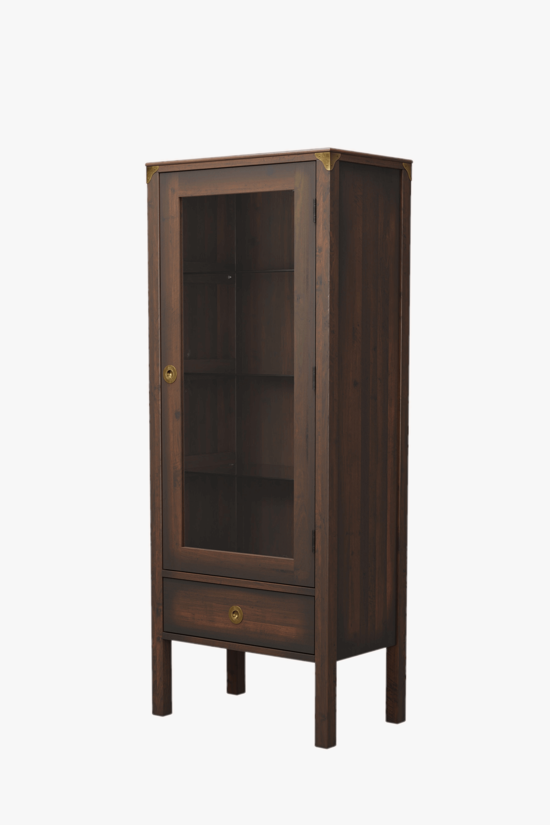 Balmoral 1 Door 1 Drawer Display Cabinet